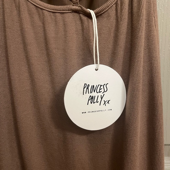 Princess Polly Jace mini dress size 6 light brown - Picture 7 of 10